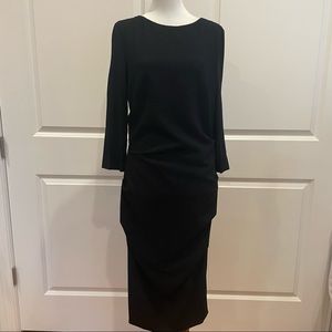 NWT Nicole Miller knee length black dress